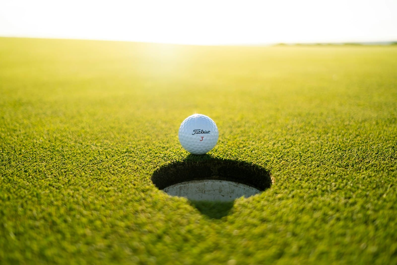Aerial landscape view of a championship golf course